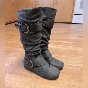 Tall Faux Suede Boots